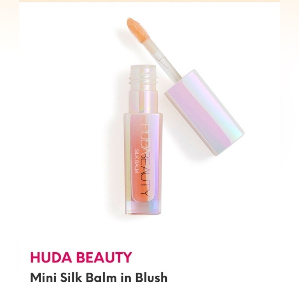 Huda Beauty Silk Balm Hydrating Nourishing Lip GLOSS PLUMP Balm Blush mini size